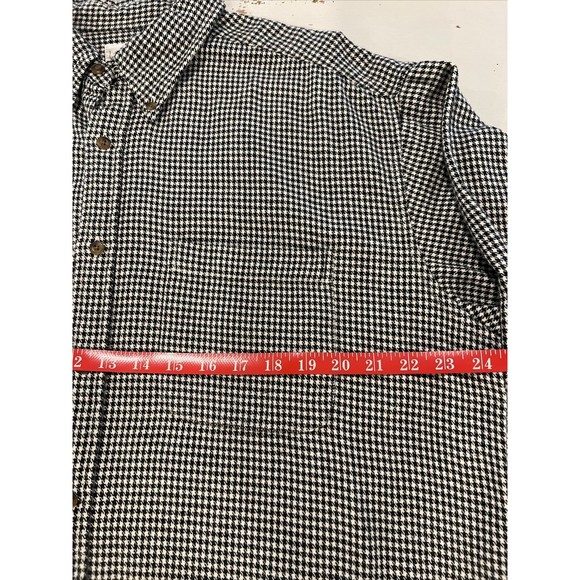 J.Crew Men Size LT Tall Oxford Cotton Long Sleeve Casual Shirt Sharks Tooth L - Picture 5 of 12